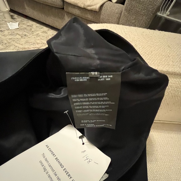 Prada Black Pencil Skirt with Zipper Accent - Picture 8 of 10